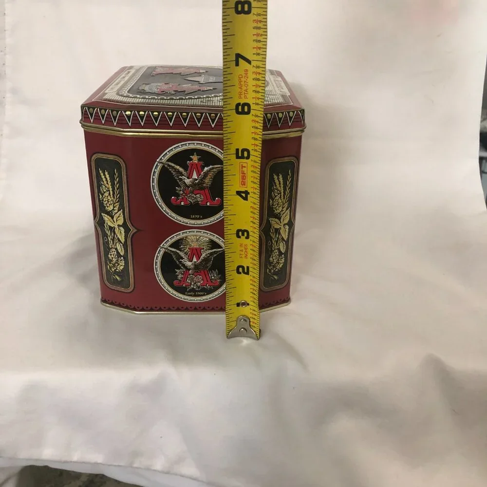 Anheuser Busch Beer Stein Historic A & Eagle Series The 1872 Edition w/ Tin Box